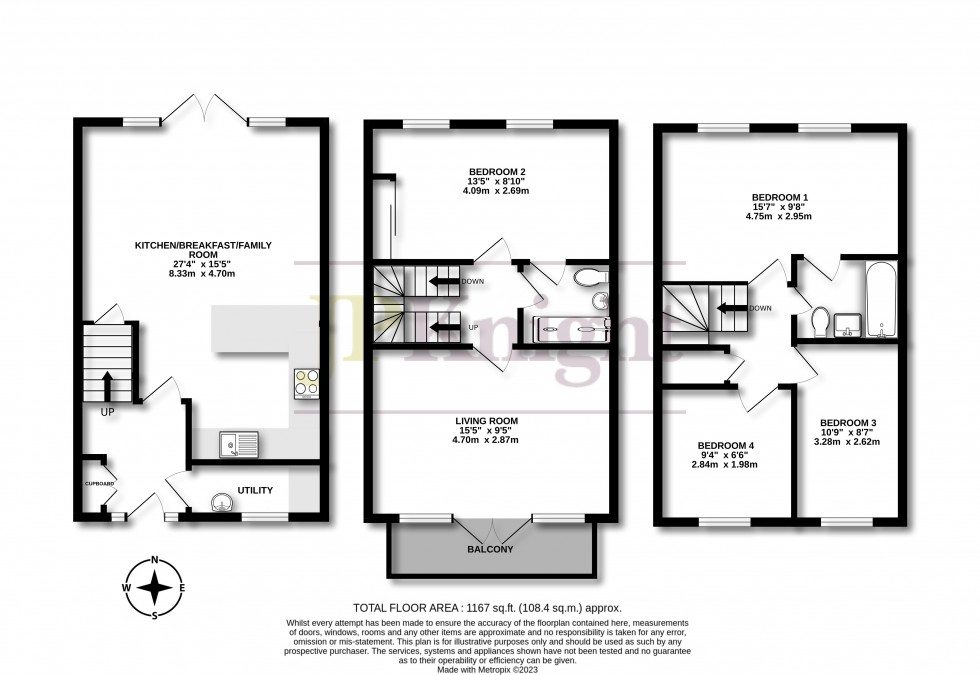 Floorplan for Rotherfield Road, Cholsey