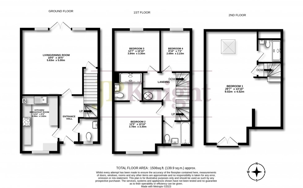 Floorplan for Southby Close, Cholsey