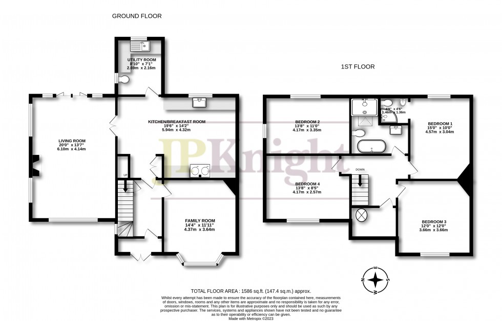 Floorplan for Cranford Cottages, Moulsford