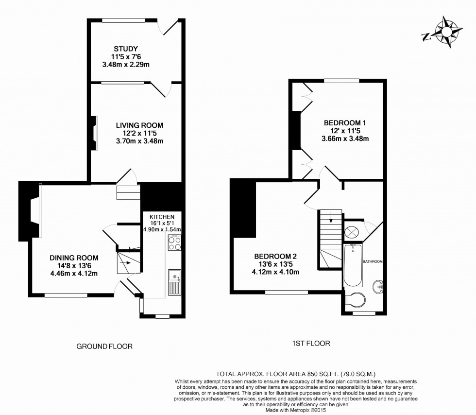 Floorplan for Reading Road, Wallingford