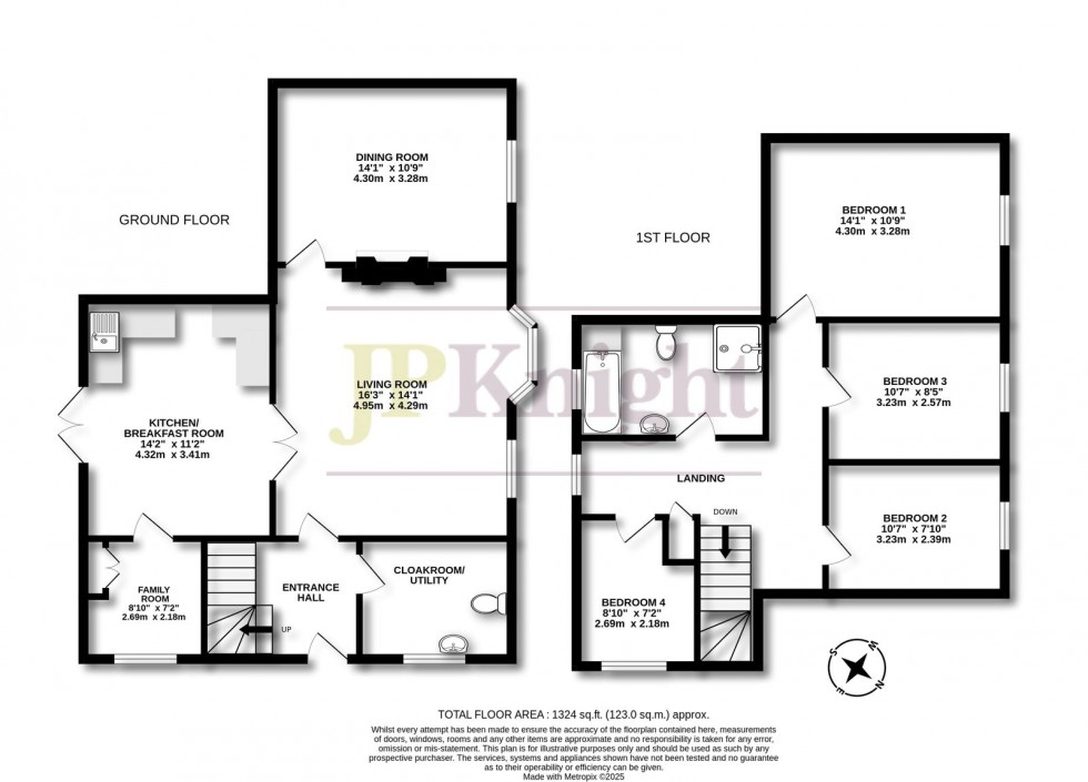 Floorplan for Blenheim Road, Shirburn, Watlington, OX49 5DN