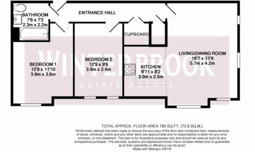 Floorplan for Villa Close, Cholsey