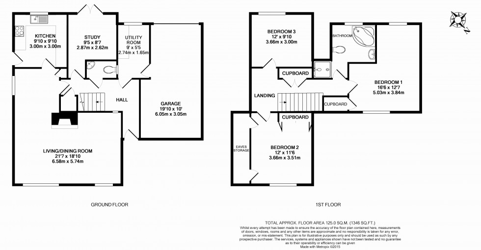 Floorplan for Castle Close, Benson
